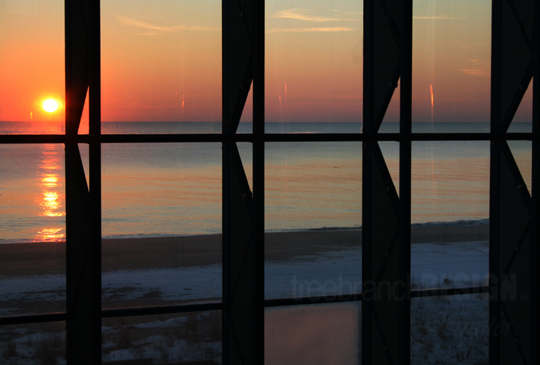 Photography of a Geometric Sunrise, Ocean City Maryland